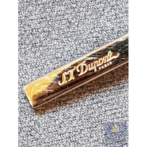 106 - S.T. DUPNT Smooth Leather Zipped Documents Folder ,Made in France, Silver Tone Zipper and Herd Ware ... 