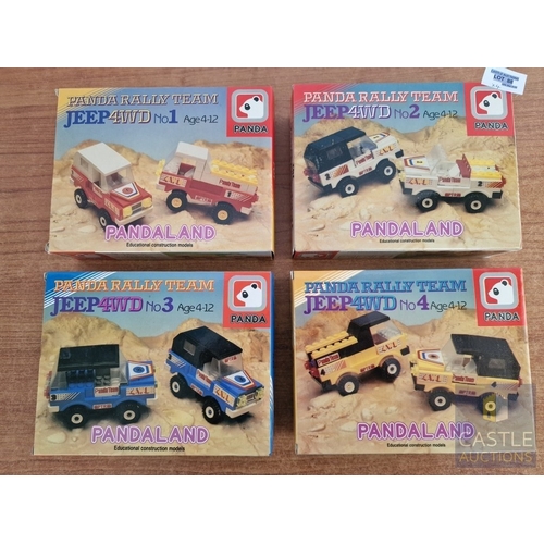 88 - Panda Toys (Greece), 1980's 'LEGO Style' Educational Building Bricks; PANDA RALLY TEAM, Jeep 4WD, No... 