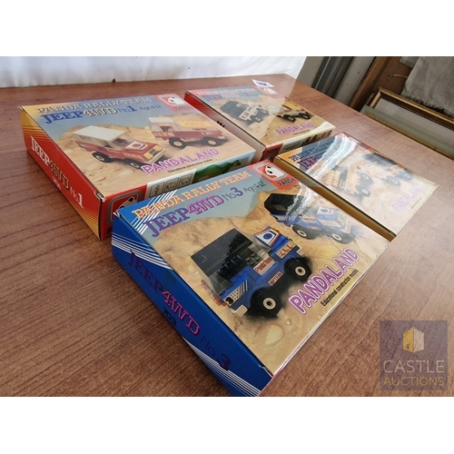 88 - Panda Toys (Greece), 1980's 'LEGO Style' Educational Building Bricks; PANDA RALLY TEAM, Jeep 4WD, No... 
