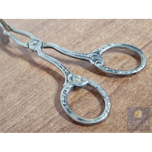 45 - Vintage Silver Pastry Tongs, (Approx. L: 19.5cm, 84g, .830 Silver)