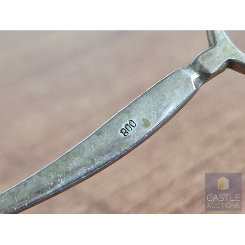 46 - Vintage Silver Pasty Tongs, (Approx. L: 24.5cm, 101g, .800 Silver)