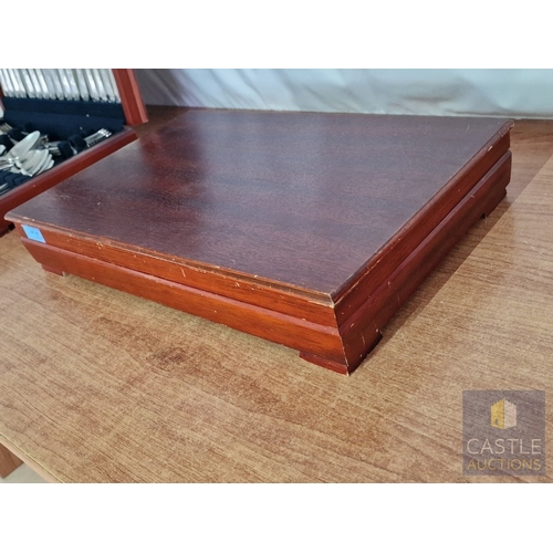 50 - 'Roberts & Dore' Silver Plated Canteen of Cutlery; 8-Place / 8-Person Set with Dinner Knives, Forks ... 