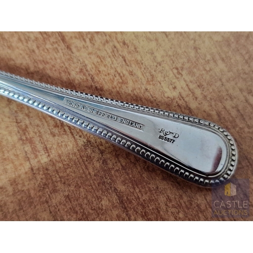 51 - 'Roberts & Dore' Silver Plated Canteen of Cutlery; 8-Place / 8-Person Set with Dinner Knives, Forks ... 