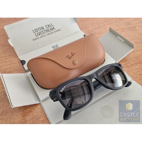 30 - Ray Ban META Wayfarer Sunglasses, (Model: RW4008),* Looks Unused * with Original Charging Case and B... 