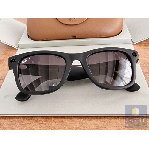 30 - Ray Ban META Wayfarer Sunglasses, (Model: RW4008),* Looks Unused * with Original Charging Case and B... 