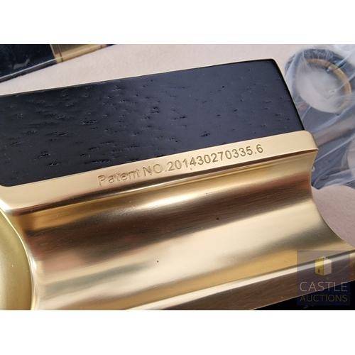 54 - JiFENG 'Cigar Presidents Sets'; An Impressive Cigar Accessory Gift Set Comprising Brass Colour Metal... 
