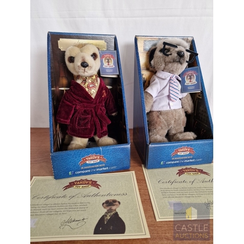 27 - 2 x Collectable 'Compare the Market' Soft Toy Meerkats Figures, in Original Boxes; Aleksandr and Ser... 