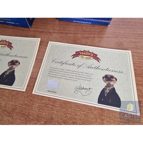 27 - 2 x Collectable 'Compare the Market' Soft Toy Meerkats Figures, in Original Boxes; Aleksandr and Ser... 