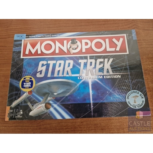 28 - Monopoly 'Star Trek Continuum Edition', Unused  Un-opened in Original Plastic