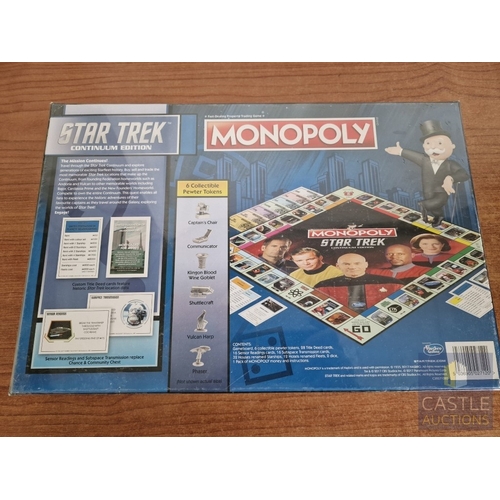 28 - Monopoly 'Star Trek Continuum Edition', Unused  Un-opened in Original Plastic