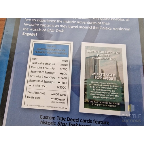 28 - Monopoly 'Star Trek Continuum Edition', Unused  Un-opened in Original Plastic