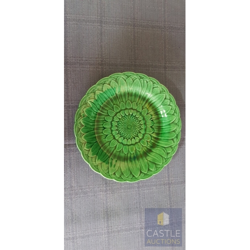 400 - Collectable Wedgwood Jasperware Small Vase & Trinket Dish Together With 2 x Wedgwood Majolica Sunflo... 