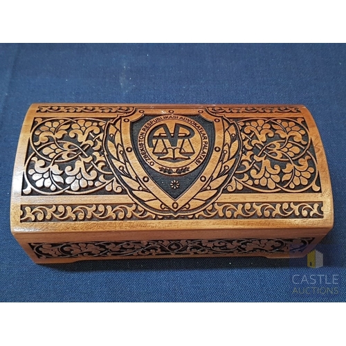 677F - Large  Silver Tone Tray with a Commemorative Inscription; ' Happy Birthday to the Apollon Footballer... 