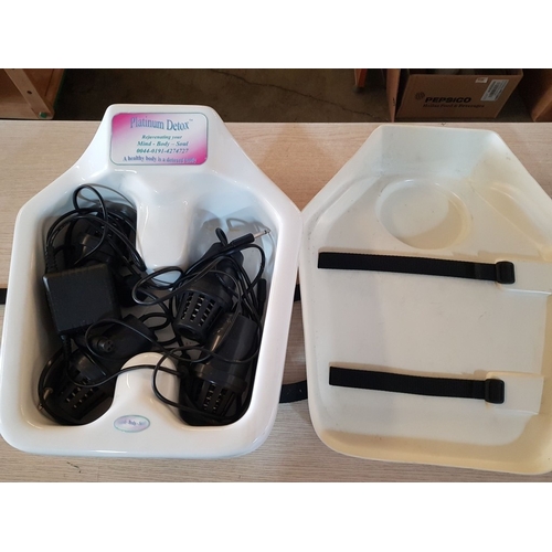 677C - Platinum Detox Ionic Foot Spa Machine (Inc. Charger, Cables and Instruction), ... 