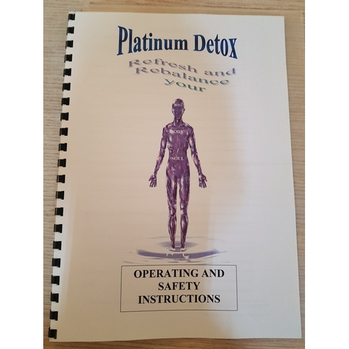 677C - Platinum Detox Ionic Foot Spa Machine (Inc. Charger, Cables and Instruction), ... 