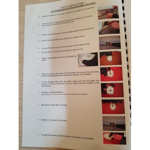 677C - Platinum Detox Ionic Foot Spa Machine (Inc. Charger, Cables and Instruction), ... 