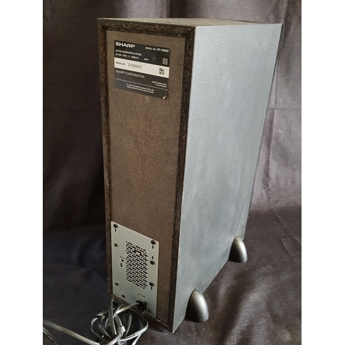 678C - SHARP Active Subwoofer System, Model: CP-SW60, Untested.