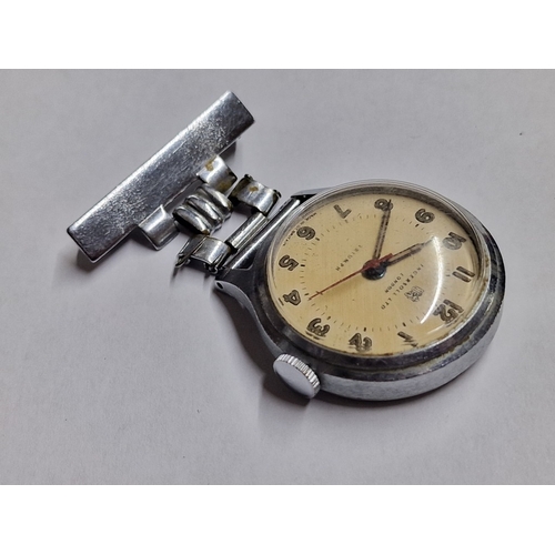 684E - Vintage Ingersoll 'Triumph' Fob / Nurses Watch, Made in Gt Britain, (Approx. Case Ø: 32mm), Basic Te... 