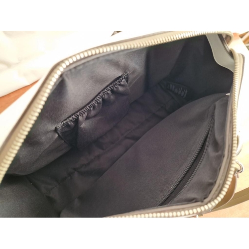 688B - 2 x Ladies Handbags; 'Jasper Conran' Beige Colour with Brown Handles & Strap, Yellow Zip Attachments... 