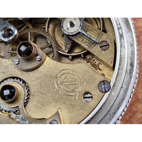 701F - Antique 'Billodes' Silver Cased Full Hunter Pocket Watch, Face Marked 'K. Serkisoff & Co, Constantin... 