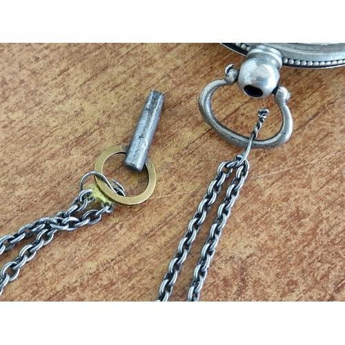 701F - Antique 'Billodes' Silver Cased Full Hunter Pocket Watch, Face Marked 'K. Serkisoff & Co, Constantin... 