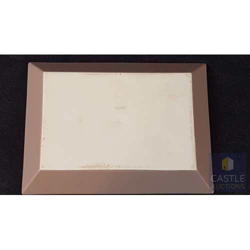 708F - Laurent Perrier Ceramic Trinket Dish/Ashtray (Approx. 15.5cm x 21cm).