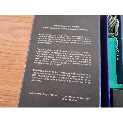 709F - SONY Worldband Receiver (ICF-SW100E), Both in Original Boxes, Together with 'Calculator Bug System Z... 