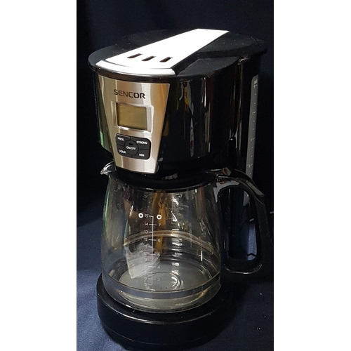 710F - SENCOR Coffee Maker, Model: SCE 5070BK (Untested), Together Stainless Steel and Glass French Press C... 