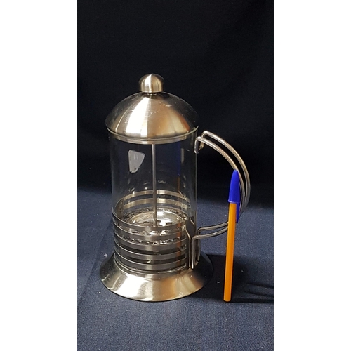 710F - SENCOR Coffee Maker, Model: SCE 5070BK (Untested), Together Stainless Steel and Glass French Press C... 