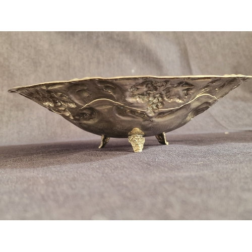 712F - Impressive White Metal Baluster Vase with Two Decorative Bands, Silver Plated Twin Handle Tray and D... 