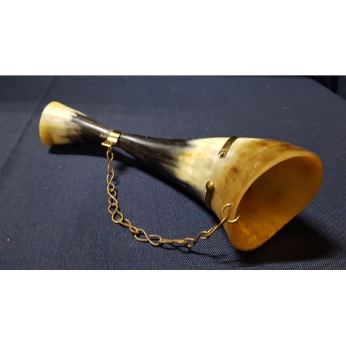 731F - Vintage  Hand Carved Folk  Art Made from Natural Horn (Cow or Bull); Double Candle Holder, Bird Scul... 