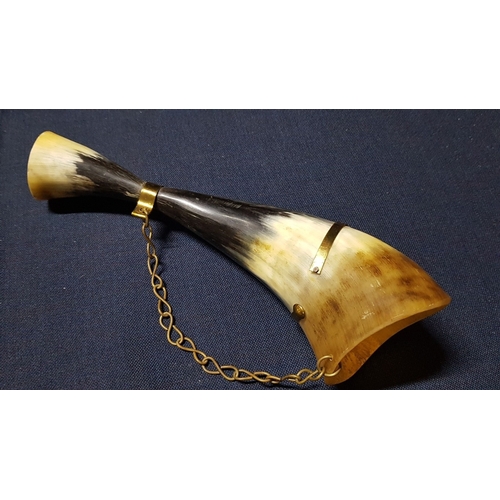 731F - Vintage  Hand Carved Folk  Art Made from Natural Horn (Cow or Bull); Double Candle Holder, Bird Scul... 