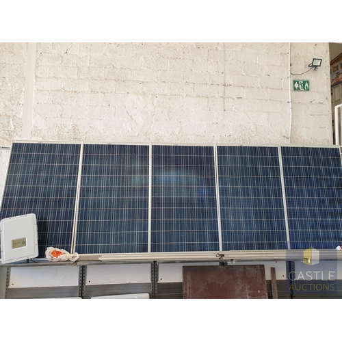 332 - 6 x Photovoltaic Solar Panels (REC250PE, 250W), Together With Mounting Brackets / Rails and ABB Sola... 