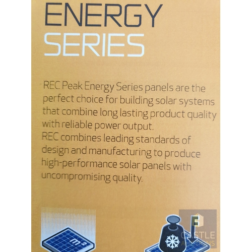 332 - 6 x Photovoltaic Solar Panels (REC250PE, 250W), Together With Mounting Brackets / Rails and ABB Sola... 