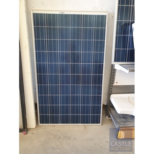 332 - 6 x Photovoltaic Solar Panels (REC250PE, 250W), Together With Mounting Brackets / Rails and ABB Sola... 