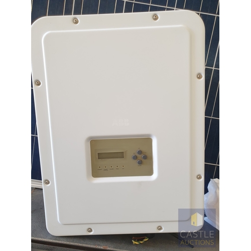 332 - 6 x Photovoltaic Solar Panels (REC250PE, 250W), Together With Mounting Brackets / Rails and ABB Sola... 