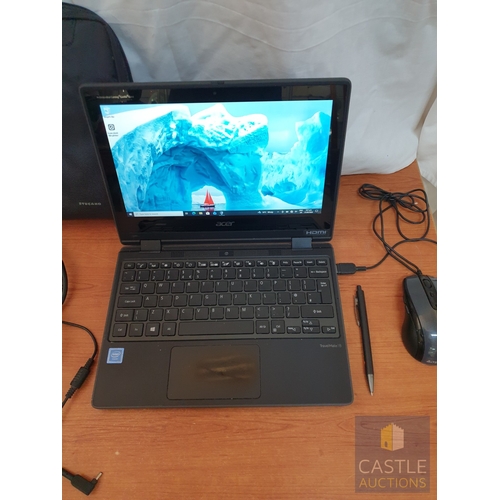 333 - Acer Travelmate Laptop With Intel 1.1GHz Processor, 4GB RAM, 57.5GB Storage, Running Windows 10Pro. ... 