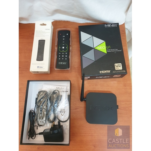 338 - Minix NEO UI 64 Bit Quad Core Media Hub/IPTV Box Together With Minix A2 Lite Wireless Remote Control... 