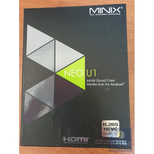338 - Minix NEO UI 64 Bit Quad Core Media Hub/IPTV Box Together With Minix A2 Lite Wireless Remote Control... 