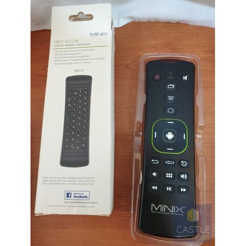 338 - Minix NEO UI 64 Bit Quad Core Media Hub/IPTV Box Together With Minix A2 Lite Wireless Remote Control... 