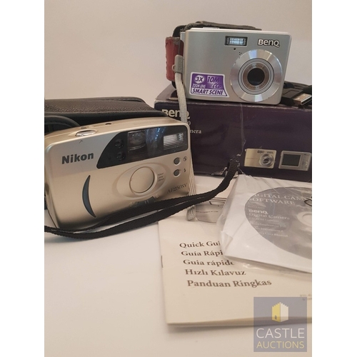 320 - Vintage and Retro Foto Cameras; Benq DC C1020 Digital Camera with Accessories and Original Box, Toge... 