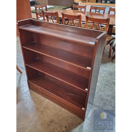 345 - Dark Wood 3-Tier Book Shelves, (Approx. 88 x 20 x 92cm)