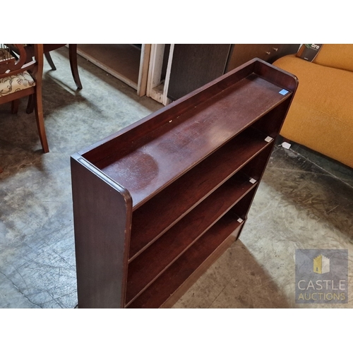 345 - Dark Wood 3-Tier Book Shelves, (Approx. 88 x 20 x 92cm)