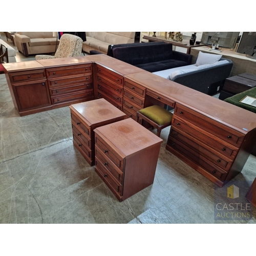 347 - Range of Classical Style Dark Wood Bedroom Furniture, Modular So Can Be Arranged to Suit Your Room: ... 