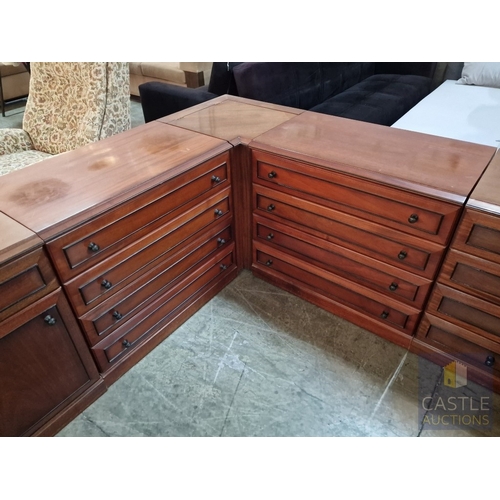 347 - Range of Classical Style Dark Wood Bedroom Furniture, Modular So Can Be Arranged to Suit Your Room: ... 