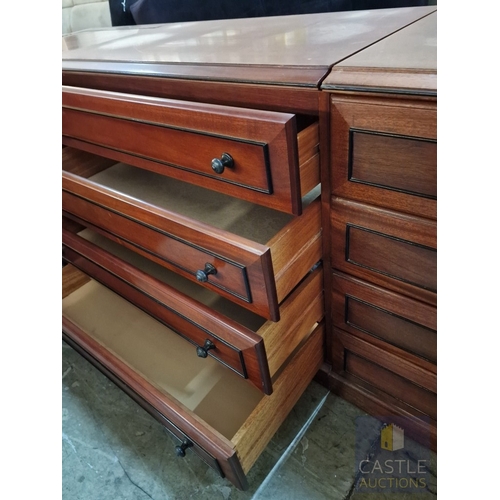 347 - Range of Classical Style Dark Wood Bedroom Furniture, Modular So Can Be Arranged to Suit Your Room: ... 