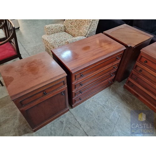 347 - Range of Classical Style Dark Wood Bedroom Furniture, Modular So Can Be Arranged to Suit Your Room: ... 