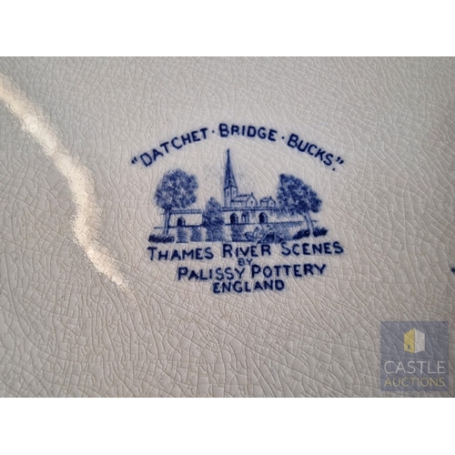 4 - Large Collection of Vintage English Blue & White China; Various 'Thames River Scenes' Patterns by Pa... 