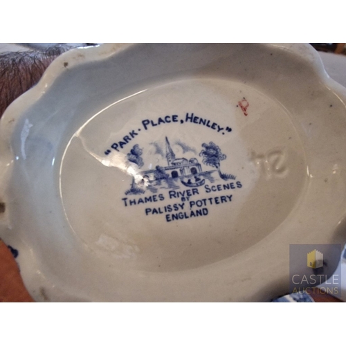 4 - Large Collection of Vintage English Blue & White China; Various 'Thames River Scenes' Patterns by Pa... 