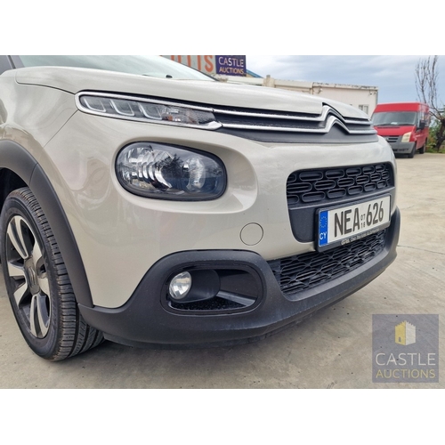 5 - CITROEN C3, 4-Door Hatchback, (2018), 1.2Ltr Automatic, with ONLY 28,700km!!! Beige Colour with Blac... 
